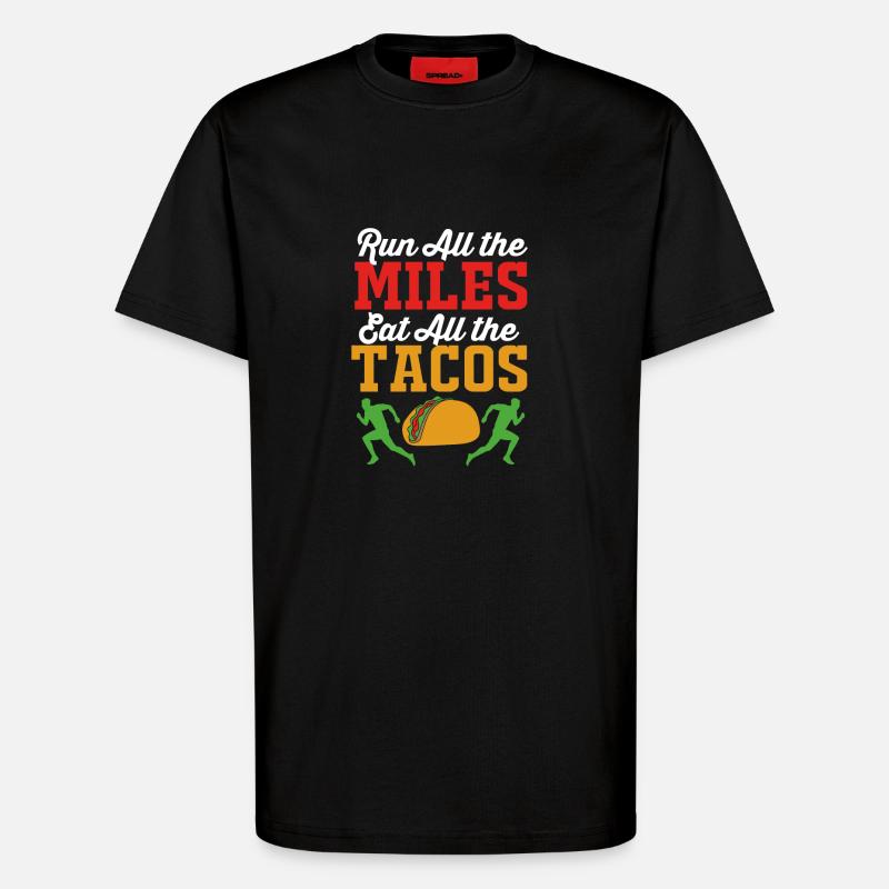 Marathon Marathon Runner - T-Shirt - made by SPREAD - SOLID BLACK