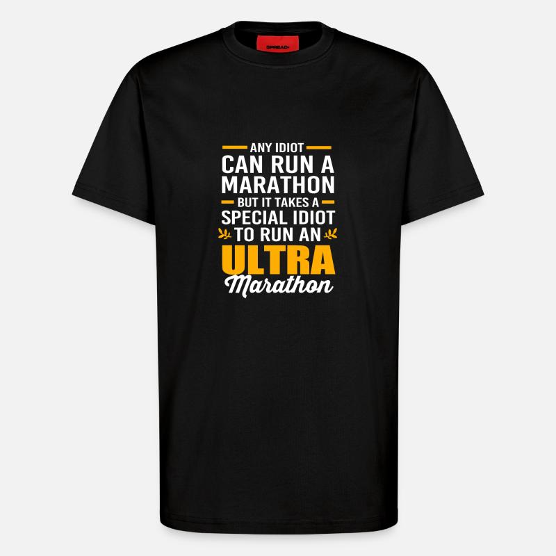 Marathon Marathonläufer - T-Shirt - made by SPREAD - SOLID BLACK