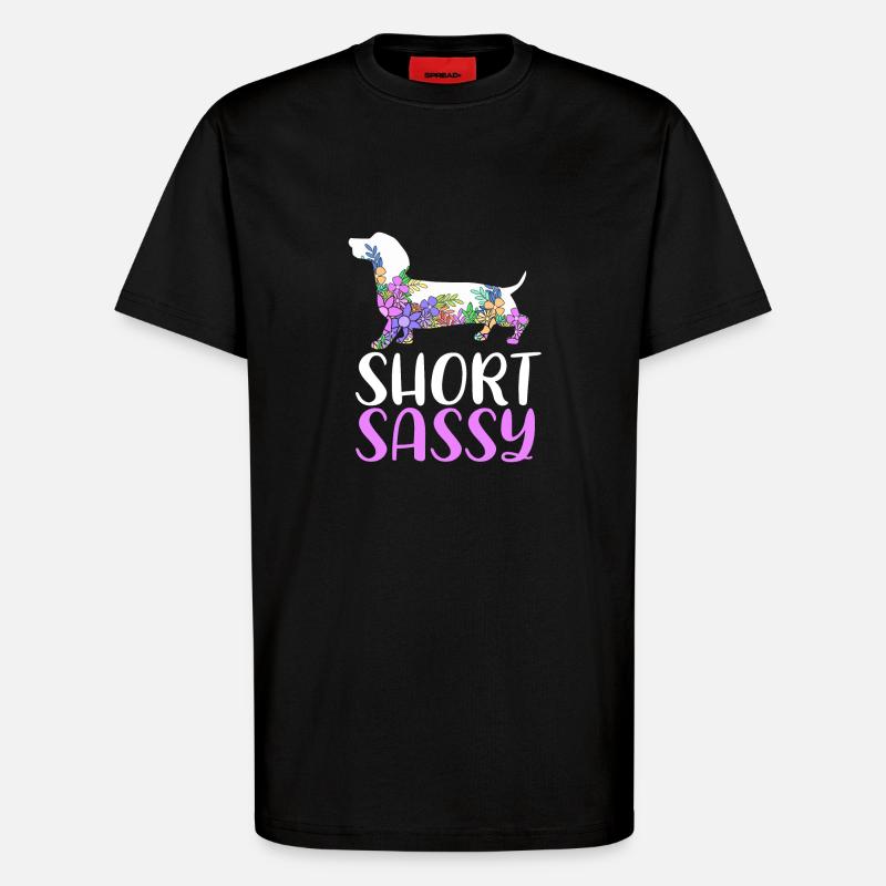 Dackel - T-Shirt - made by SPREAD - SOLID BLACK