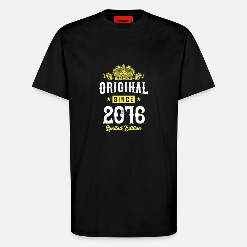 Édition limitée 2016 - T-shirt bio décontracté fabriqué en UE - SOLID BLACK