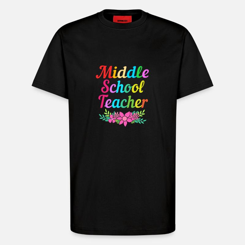 Lehrer der Mittelstufe - T-Shirt - made by SPREAD - SOLID BLACK