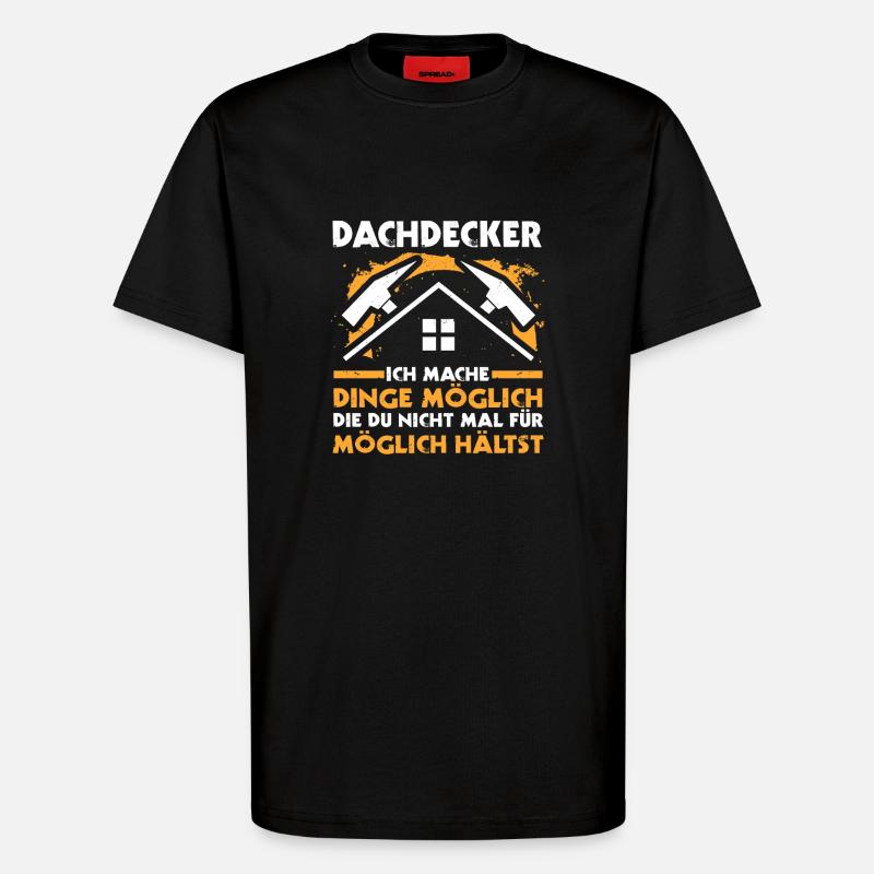 Maître Couvreur Couvreur - T-shirt bio décontracté fabriqué en UE - SOLID BLACK