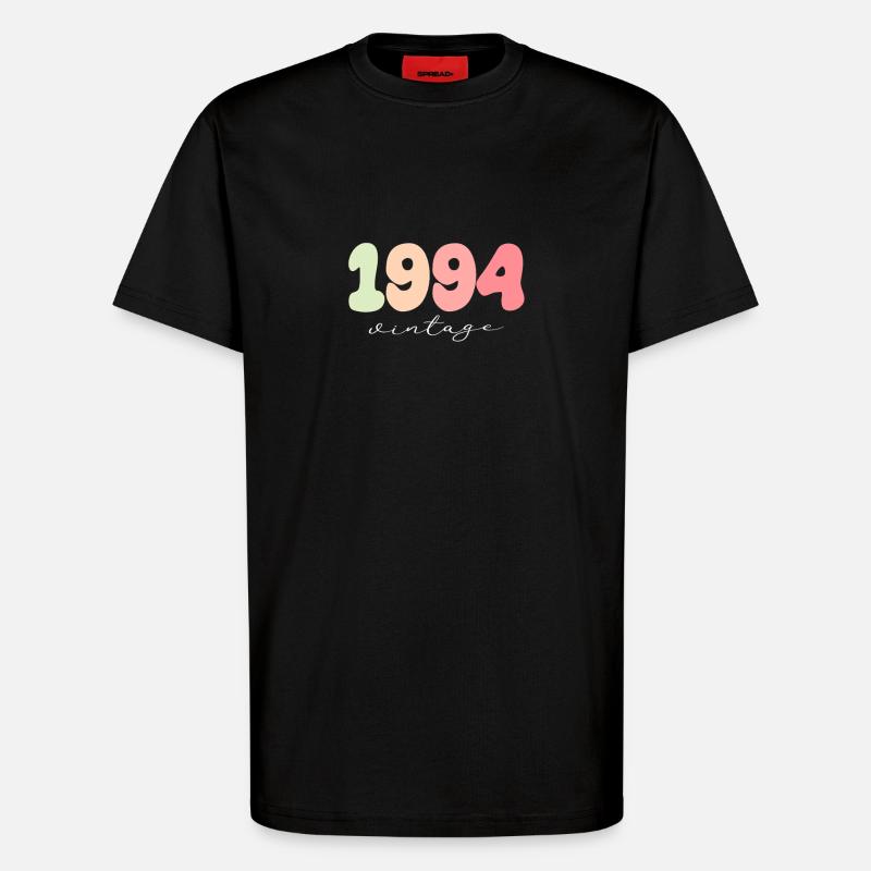 Année de naissance 1994 - T-shirt bio décontracté fabriqué en UE - SOLID BLACK
