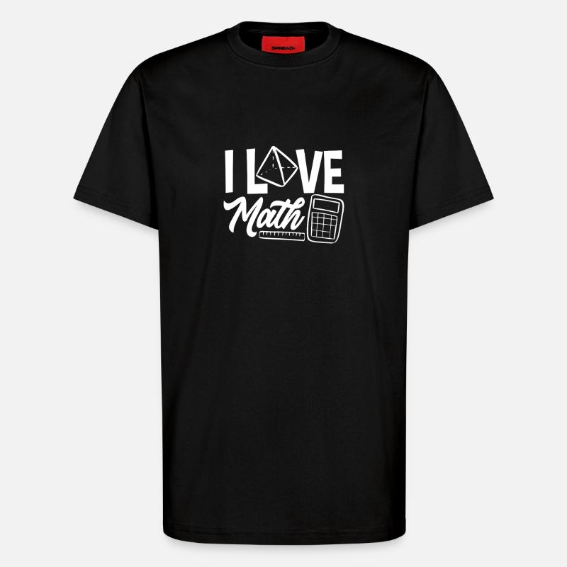 Mathe Lehrer Mathematik Geschenk - T-Shirt - made by SPREAD - SOLID BLACK