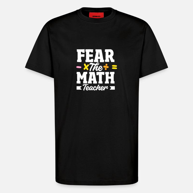 Math Teacher Math Gift - T-Shirt - made by SPREAD - SOLID BLACK