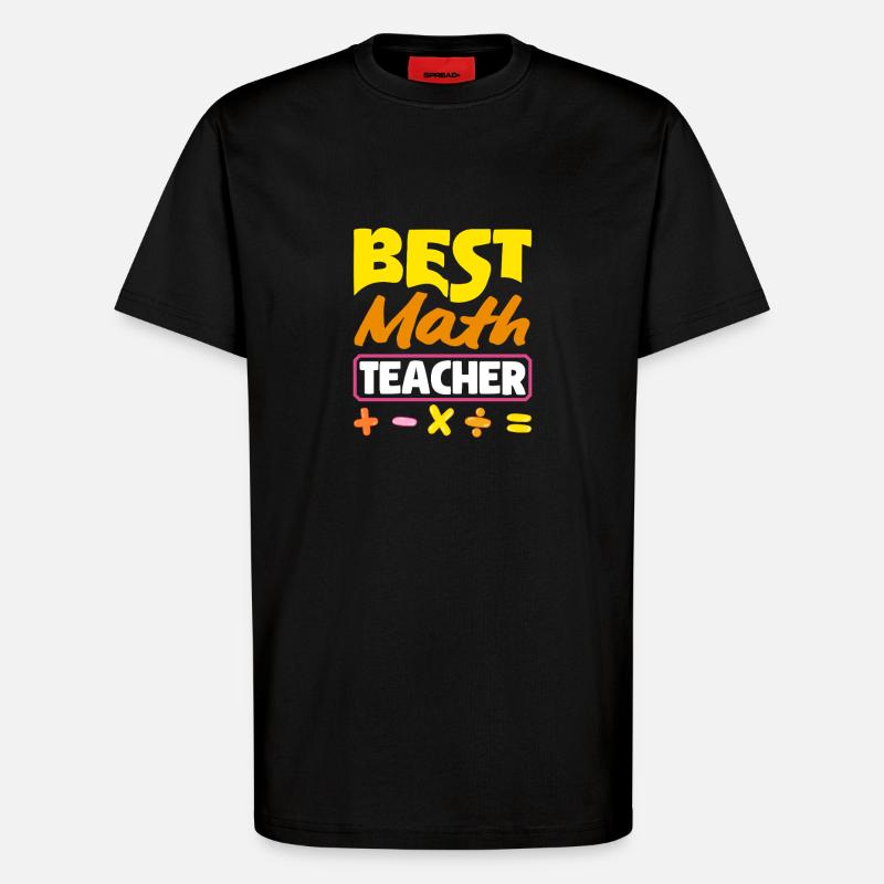 Mathe Lehrer Mathematik Geschenk - T-Shirt - made by SPREAD - SOLID BLACK