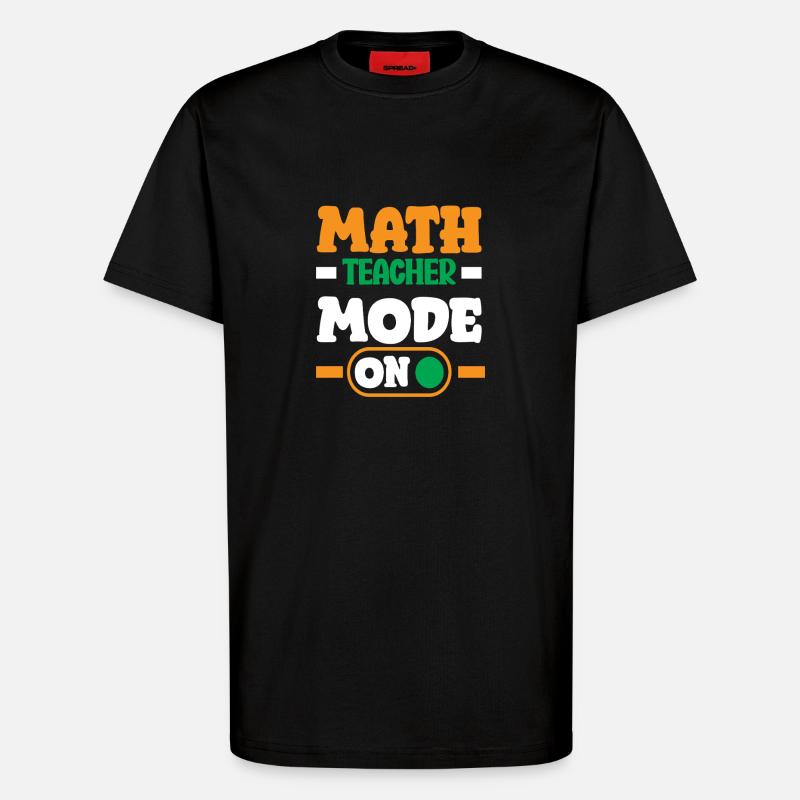 Mathe Lehrer Mathematik Geschenk - T-Shirt - made by SPREAD - SOLID BLACK