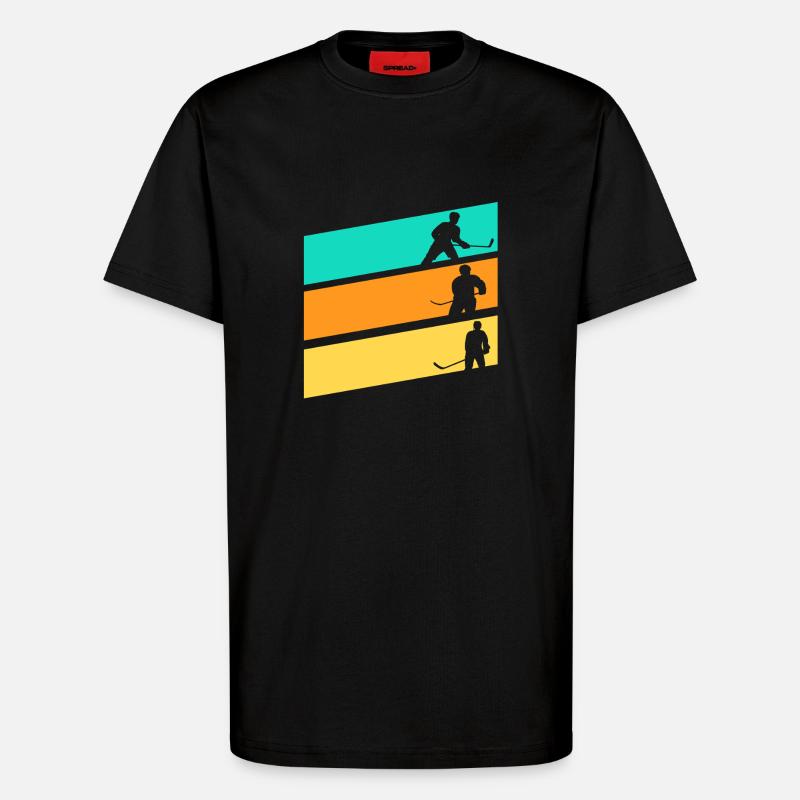 Eishockeyspieler Eishockey - T-Shirt - made by SPREAD - SOLID BLACK