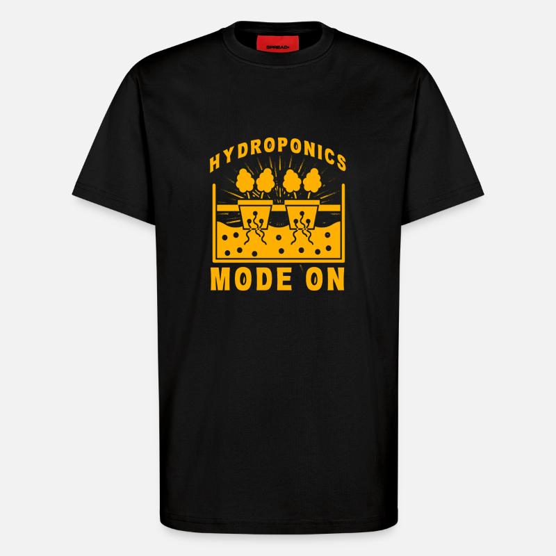 Hydroponik-Modus Ein - T-Shirt - made by SPREAD - SOLID BLACK