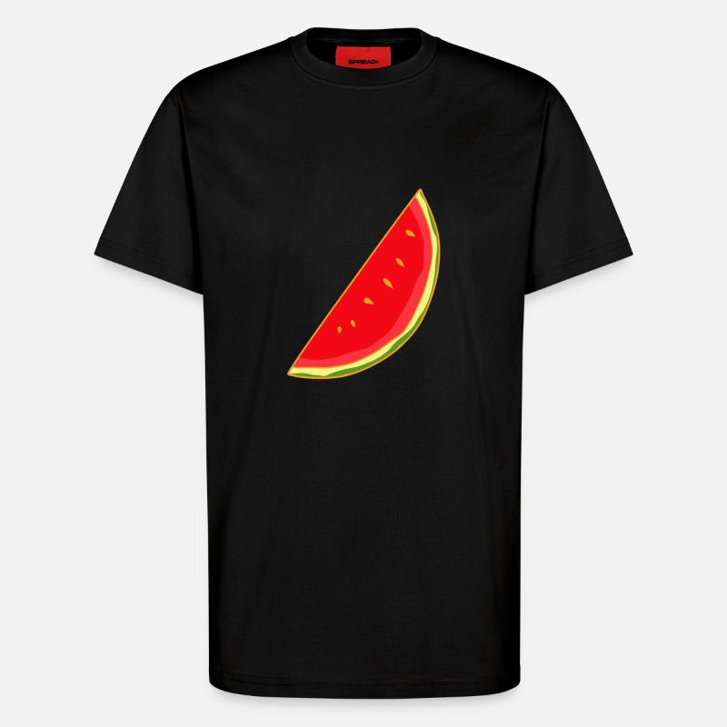 Melon, Melons, Summer, Fruit, Fruit - T-Shirt - made by SPREAD - SOLID BLACK