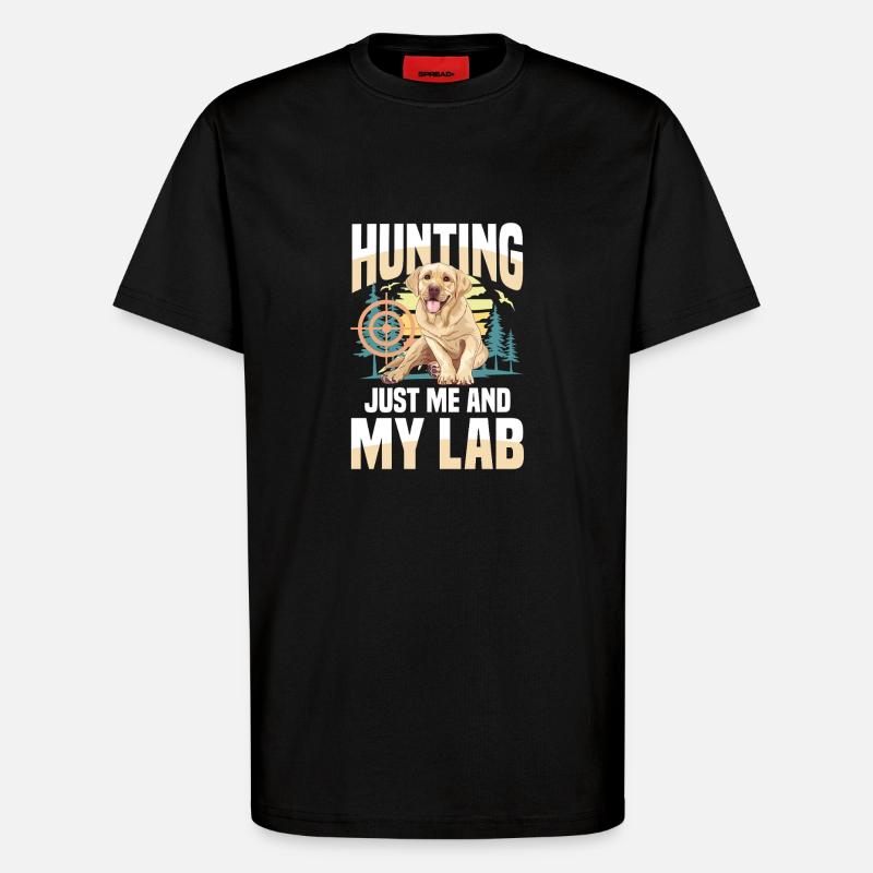 Jagd Mit Labrador - T-Shirt - made by SPREAD - SOLID BLACK