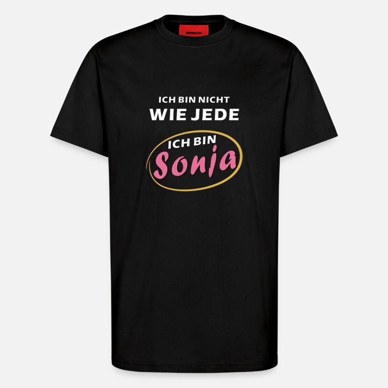JE SUIS Sonja - T-shirt bio décontracté fabriqué en UE - SOLID BLACK