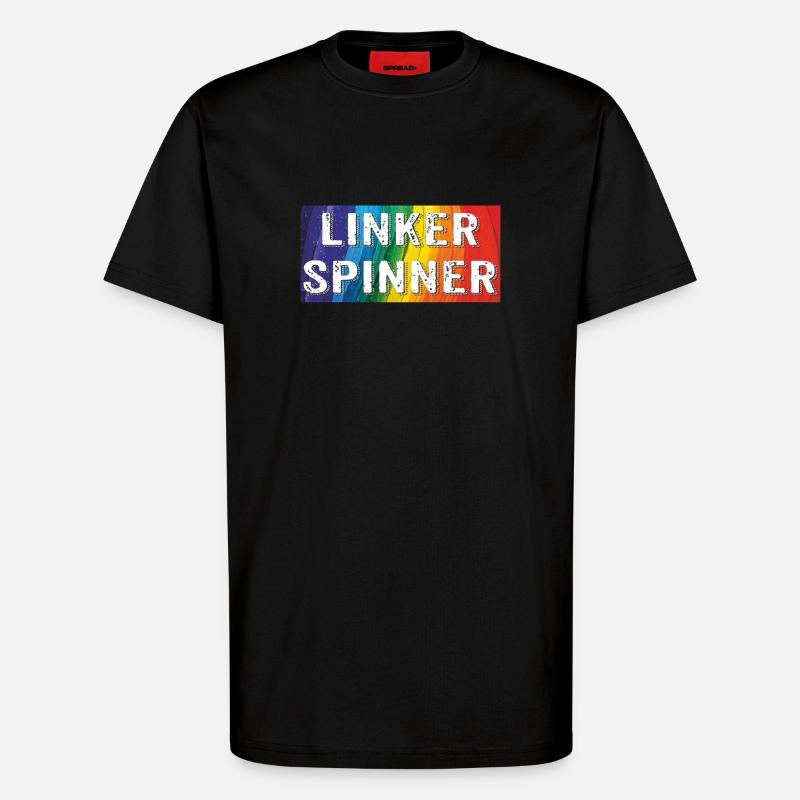 LINKER SPINNER - T-Shirt - made by SPREAD - SOLID BLACK