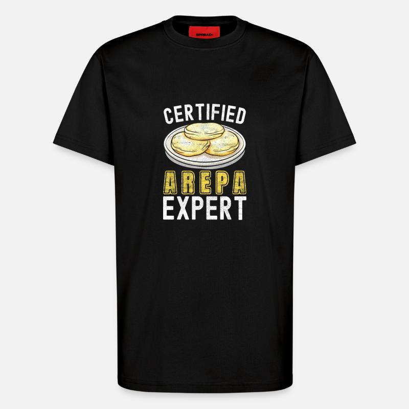 Venezolanische Arepas - T-Shirt - made by SPREAD - SOLID BLACK