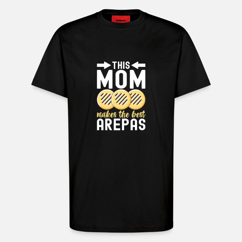 Venezolanische Arepas - T-Shirt - made by SPREAD - SOLID BLACK