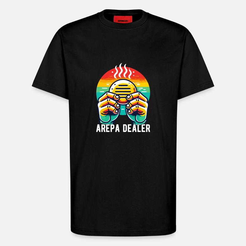 Venezolanische Arepas - T-Shirt - made by SPREAD - SOLID BLACK