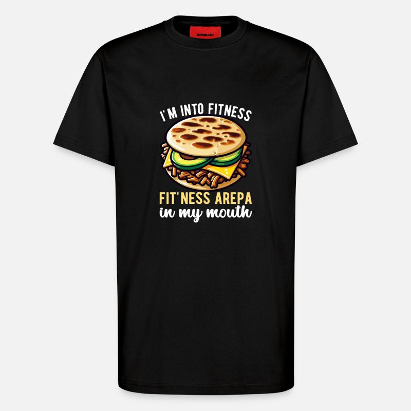 Venezolanische Arepas - T-Shirt - made by SPREAD - SOLID BLACK