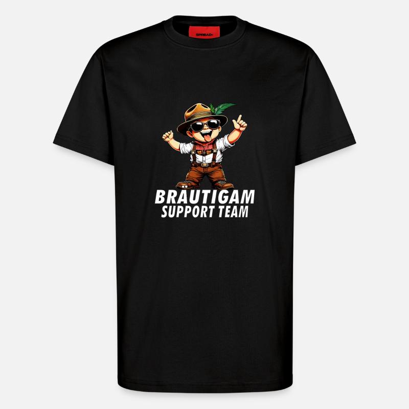 ÉQUIPE D’ASSISTANCE AU PALEFRAGE - T-shirt bio décontracté fabriqué en UE - SOLID BLACK