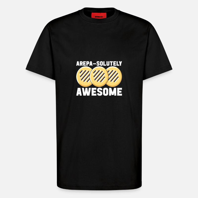 Venezolanische Arepas - T-Shirt - made by SPREAD - SOLID BLACK