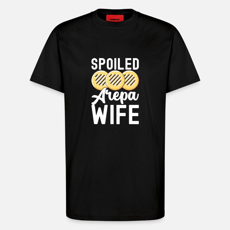 Venezuelan Arepas - T-Shirt - made by SPREAD - SOLID BLACK