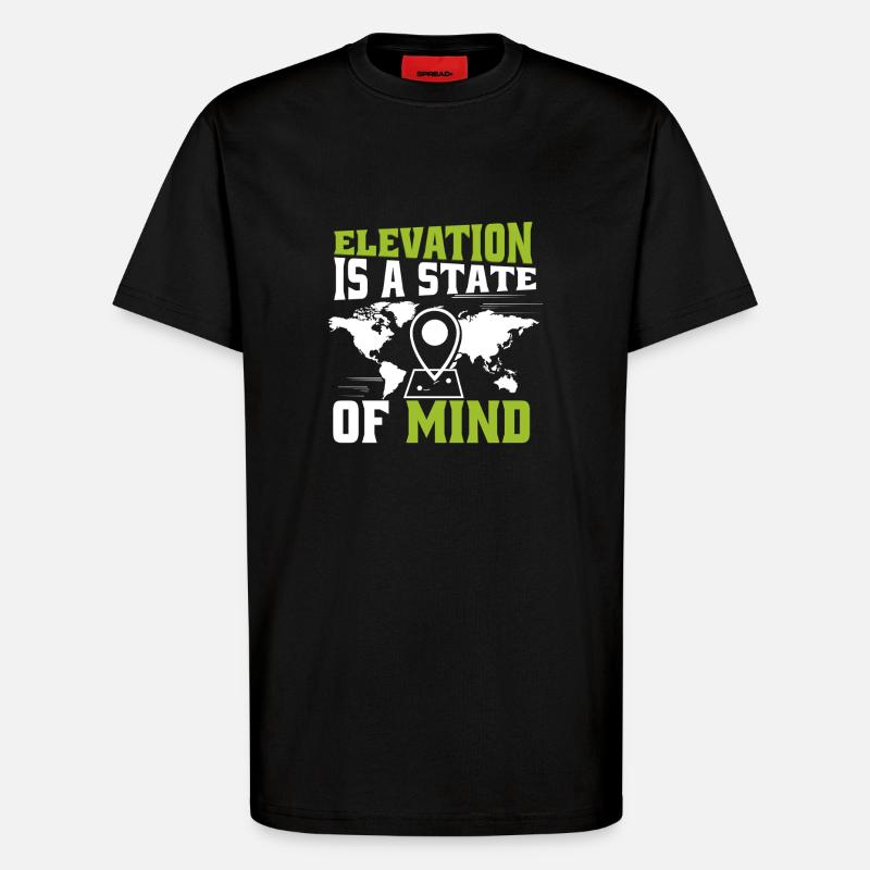 Systèmes d’information géographique - T-shirt bio décontracté fabriqué en UE - SOLID BLACK