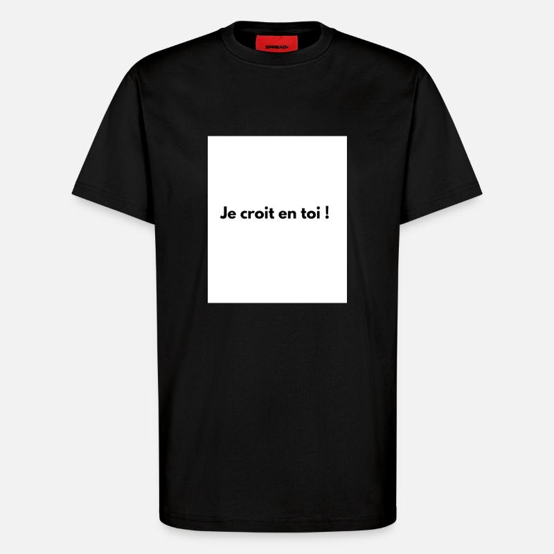 Ich glaube an dich! - T-Shirt - made by SPREAD - SOLID BLACK