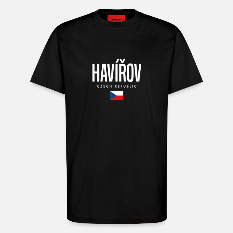 Havirov Tschechien - T-Shirt - made by SPREAD - SOLID BLACK