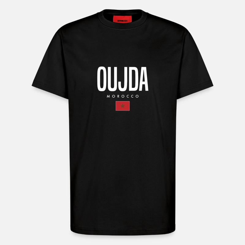 Oujda Marokko - T-Shirt - made by SPREAD - SOLID BLACK