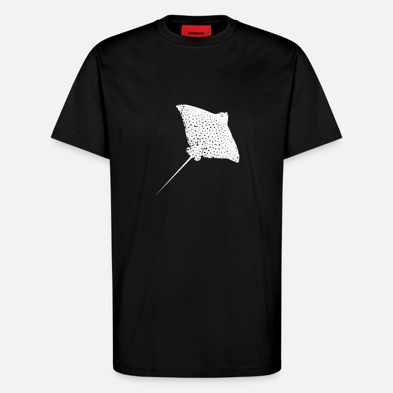Adler Rochen - T-Shirt - made by SPREAD - SOLID BLACK