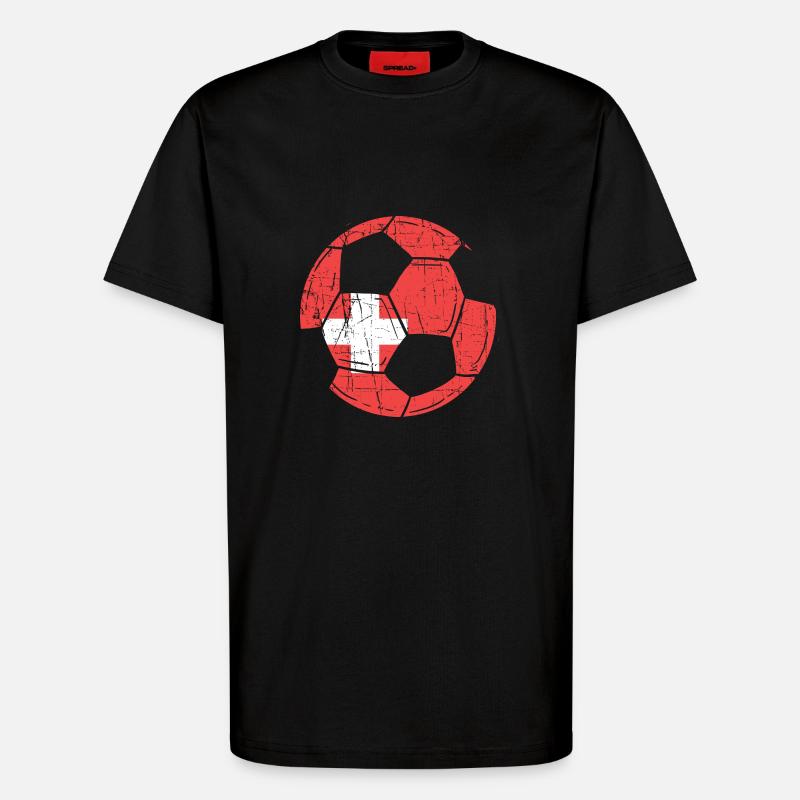Schweiz Schweizer Schweizerdeutsch - T-Shirt - made by SPREAD - SOLID BLACK