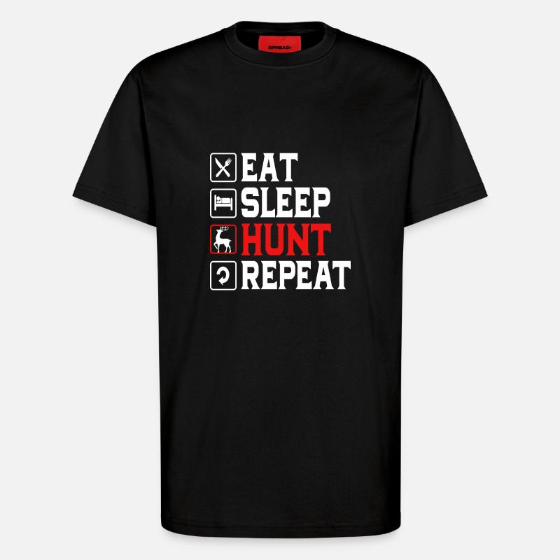 Jäger Jagen - T-Shirt - made by SPREAD - SOLID BLACK