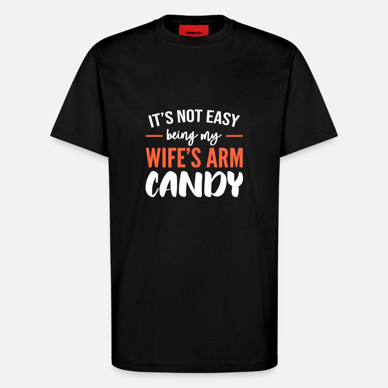 Arm Candy Ehemann - T-Shirt - made by SPREAD - SOLID BLACK