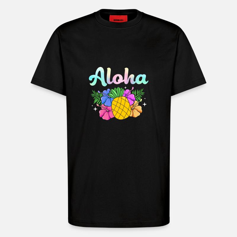 Maui Hawaii Hawaiian - T-Shirt - made by SPREAD - SOLID BLACK