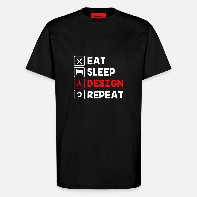 Architektur - T-Shirt - made by SPREAD - SOLID BLACK