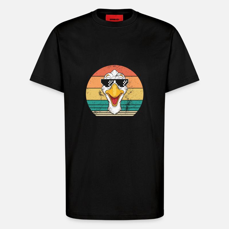 Gans - T-Shirt - made by SPREAD - SOLID BLACK