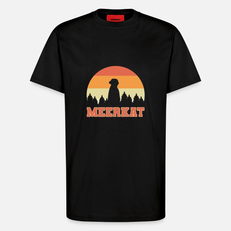 Erdmännchen - T-Shirt - made by SPREAD - SOLID BLACK