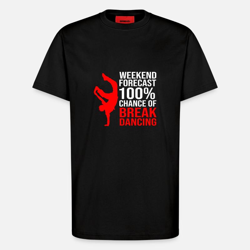 Breakdance - T-Shirt - made by SPREAD - SOLID BLACK