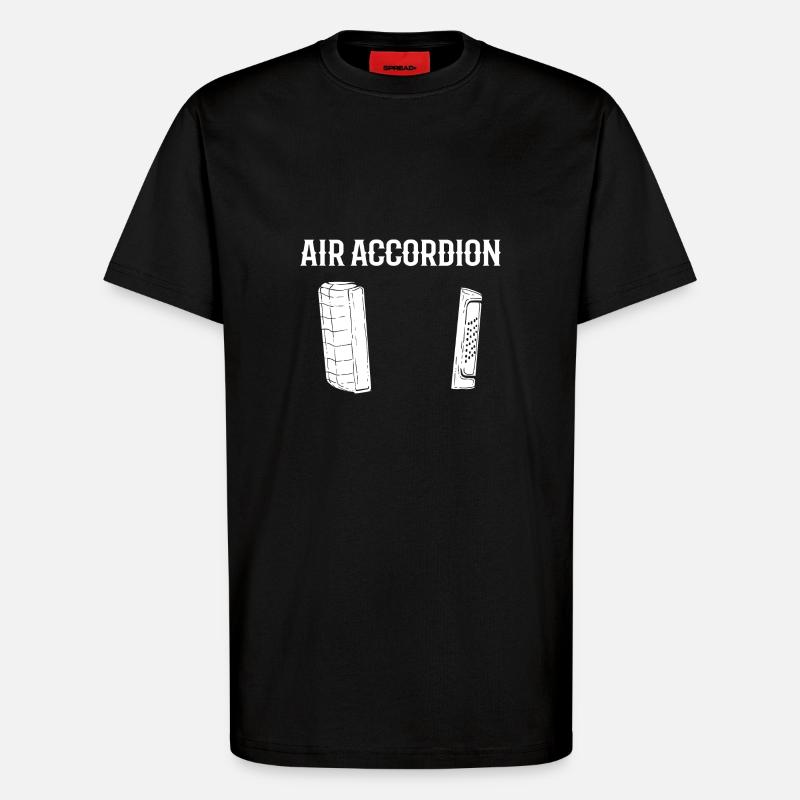 Akkordeon - T-Shirt - made by SPREAD - SOLID BLACK