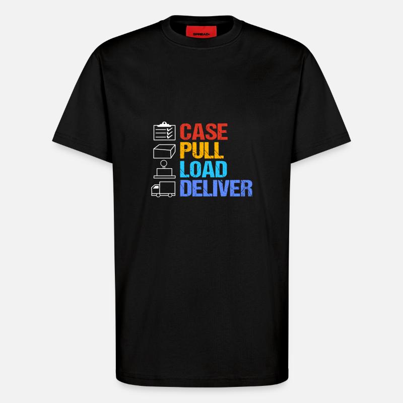 Postbote - T-Shirt - made by SPREAD - SOLID BLACK