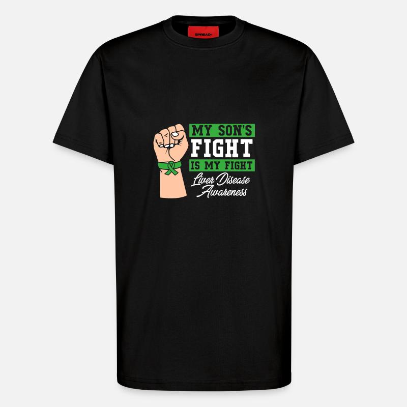 Lebererkrankung - T-Shirt - made by SPREAD - SOLID BLACK