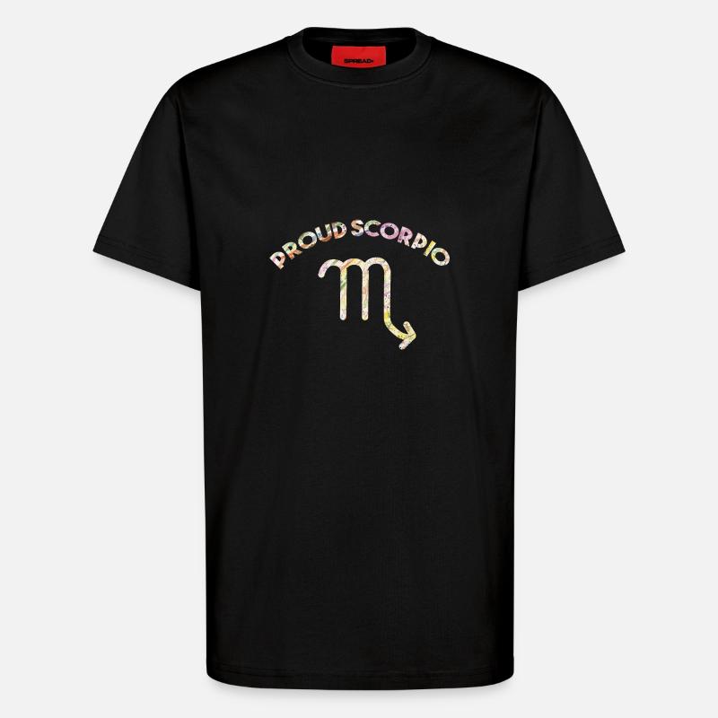 Sternzeichen Skorpion - T-Shirt - made by SPREAD - SOLID BLACK