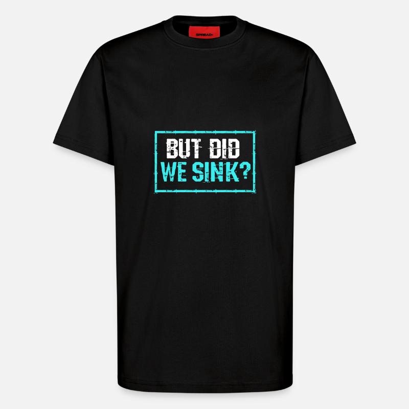 Pontonboot Boot Boote - T-Shirt - made by SPREAD - SOLID BLACK