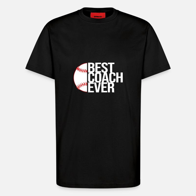 Baseball Coach - T-Shirt - made by SPREAD - SOLID BLACK