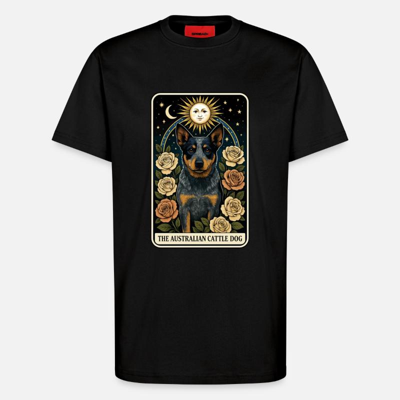 Australischer Rinderhund - T-Shirt - made by SPREAD - SOLID BLACK