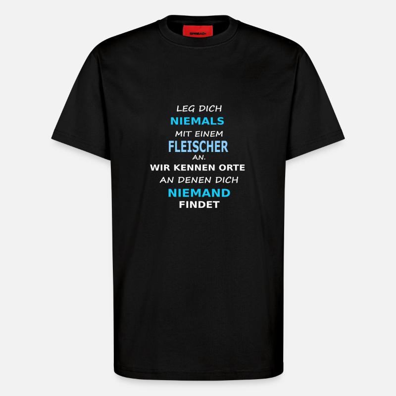 fleischer - T-Shirt - made by SPREAD - SOLID BLACK