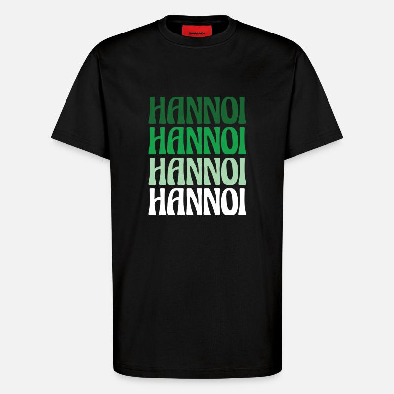 Hannoi Hanover Dialect Gift - T-shirt bio décontracté fabriqué en UE - SOLID BLACK
