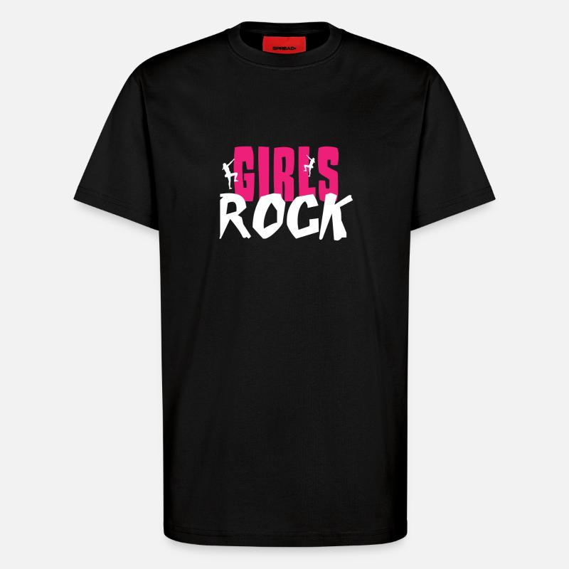 grimper grimpeur escalade de Noël - T-shirt bio décontracté fabriqué en UE - SOLID BLACK