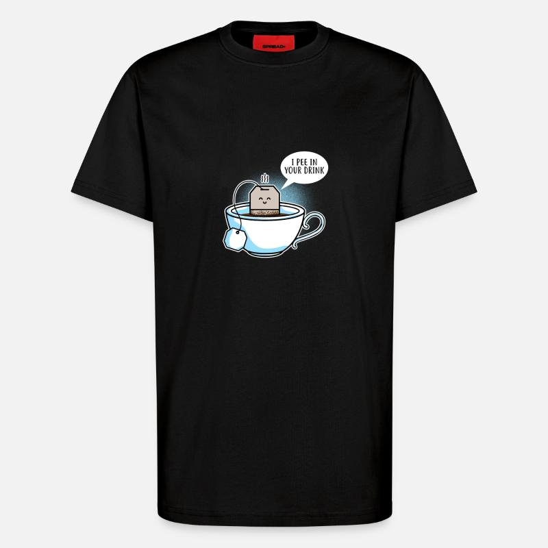 Tee Trinker / Geschenk - T-Shirt - made by SPREAD - SOLID BLACK