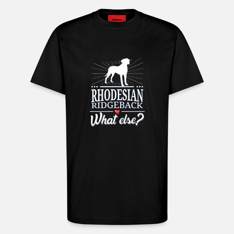 Rhodesian Ridgeback what else? - T-Shirt - made by SPREAD - SOLID BLACK