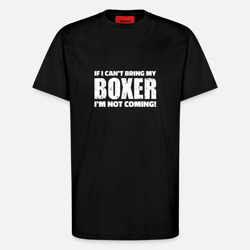 Boxer - T-shirt bio décontracté fabriqué en UE - SOLID BLACK